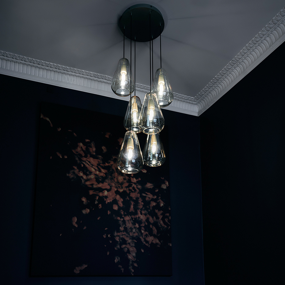 Anoli 6 Ljuskrona Nordic Gold/Gold