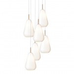 Anoli 6 Ljuskrona Nordic Gold/Opal White Anoli 6 Ljuskrona Nordic Gold/Opal White