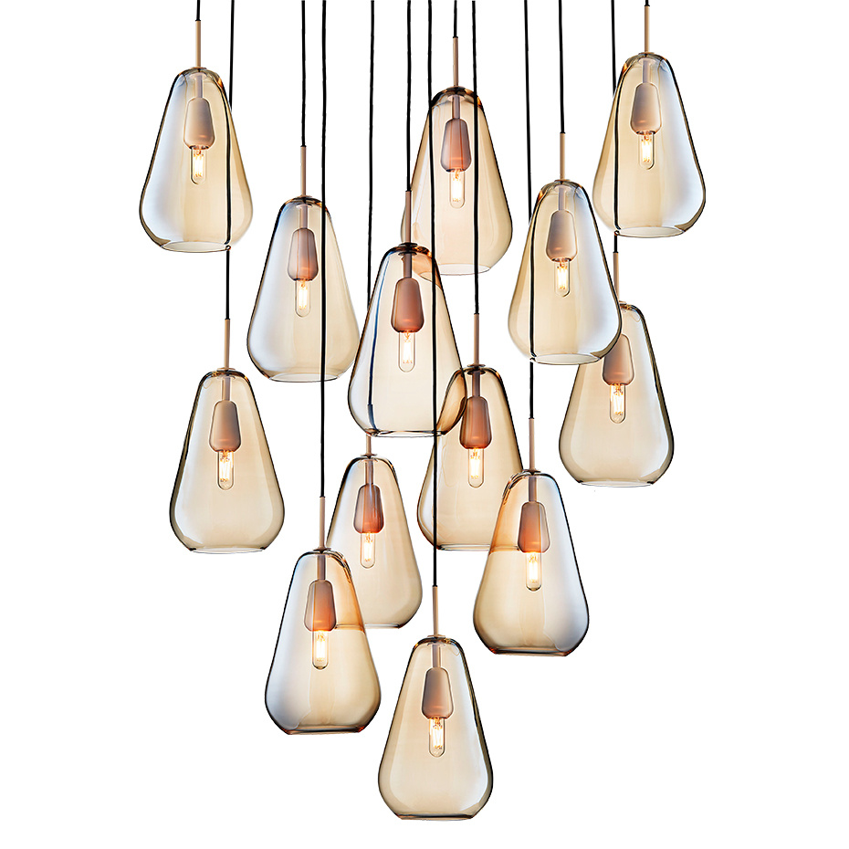 Anoli 13 Ljuskrona Nordic Gold/Gold