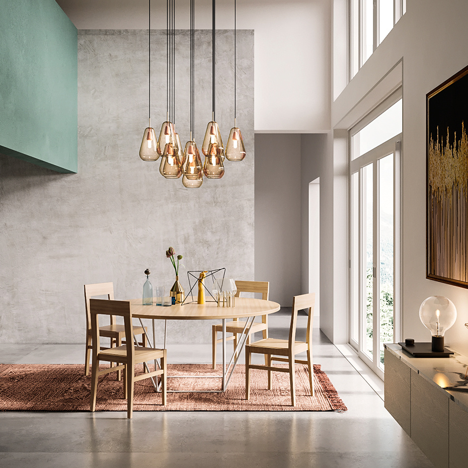 Anoli 13 Ljuskrona Nordic Gold/Gold