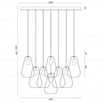 Anoli 13 Ljuskrona Nordic Gold/Gold Anoli 13 Ljuskrona Nordic Gold/Gold