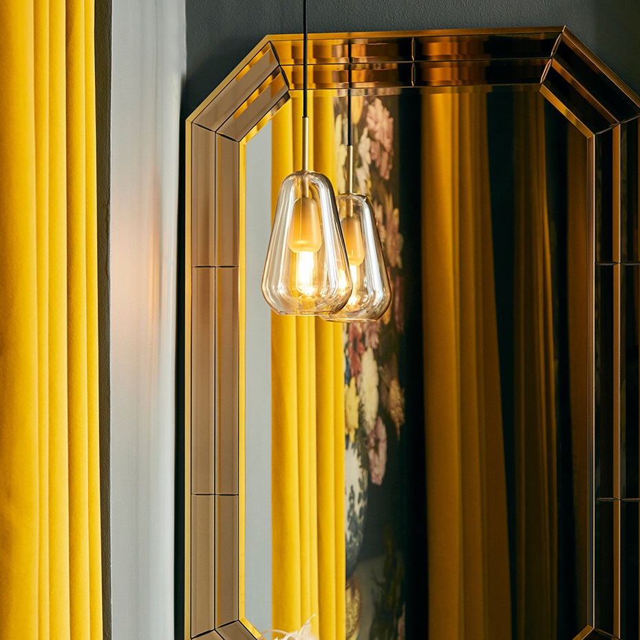 Anoli 1 Pendel Small Nordic Gold/Gold