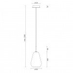 Anoli 1 Pendel Small Nordic Gold/Opal White Anoli 1 Pendel Small Nordic Gold/Opal White