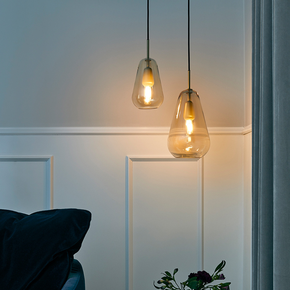 Anoli 1 Pendel Medium Nordic Gold/Gold