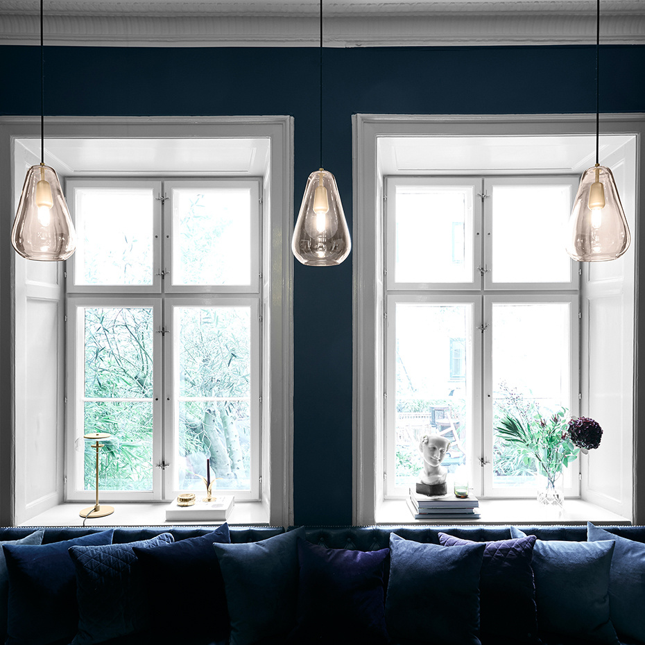 Anoli 1 Pendel Medium Nordic Gold/Gold