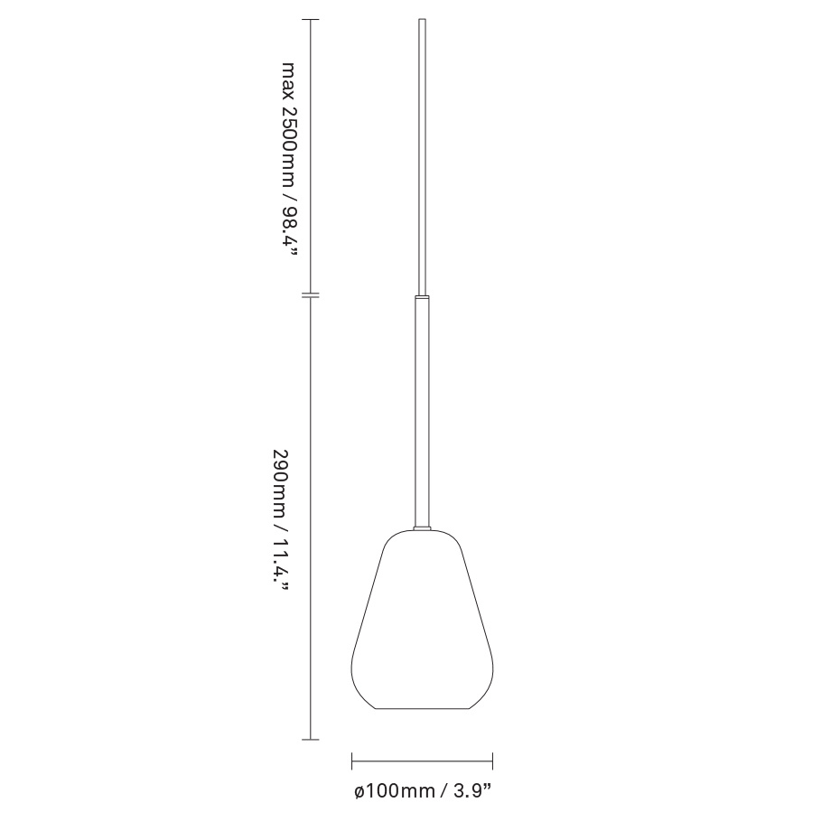 Anoli Spot Pendel Black/Black