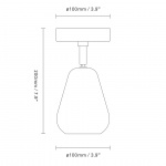 Anoli Spot Surface Taklampa/Vägglampa Black/Black Anoli Spot Surface Taklampa/Vägglampa Black/Black