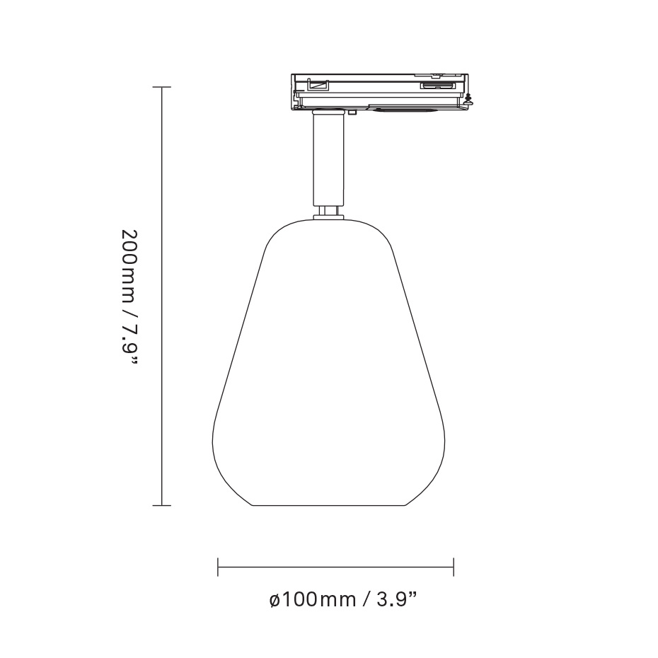 Anoli Spot Track Spotlight Till Global 1-Fas Nordic Gold/White