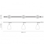 Anoli 3 Spot Track Skensystem 1-Fas Nordic Gold/White Anoli 3 Spot Track Skensystem 1-Fas Nordic Gold/White