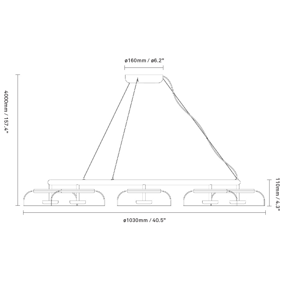 Blossi 8 Ljuskrona Nordic Gold/Clear V2