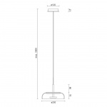 Blossi 1 Pendel Nordic Gold/Clear V2 Blossi 1 Pendel Nordic Gold/Clear V2