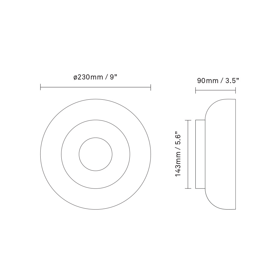 Blossi Tak/Vägg Nordic Gold/Opal White V2