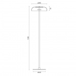 Blossi Golvlampa Ø29 Black/Opal White V2 Blossi Golvlampa Ø29 Black/Opal White V2