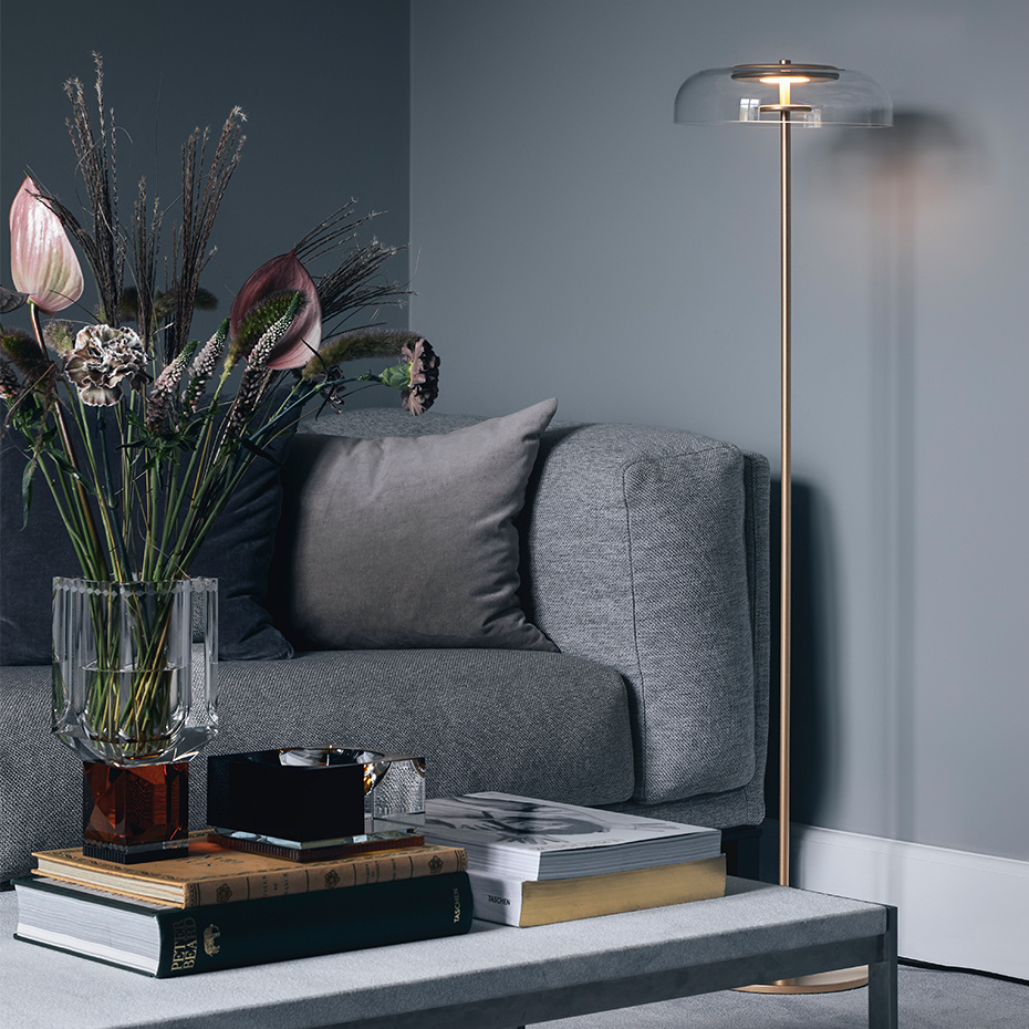 Blossi Golvlampa Ø29 Nordic Gold/Clear V2