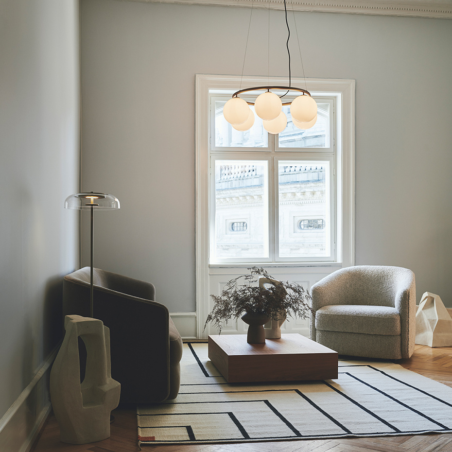 Blossi Golvlampa Ø29 Nordic Gold/Clear V2