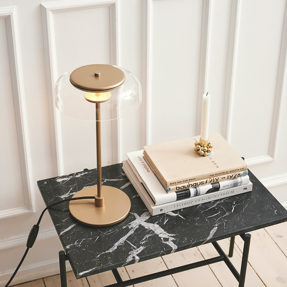 Blossi Bordslampa Nordic Gold/Clear V2