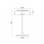 Blossi Bordslampa Nordic Gold/Clear V2 Blossi Bordslampa Nordic Gold/Clear V2