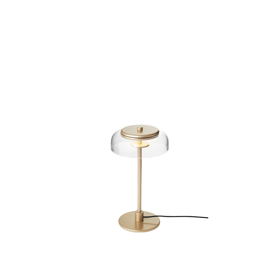 Blossi Bordslampa Small Nordic Gold/Clear V2