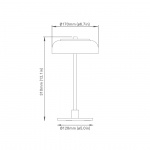 Blossi Bordslampa Small Nordic Gold/Clear V2 Blossi Bordslampa Small Nordic Gold/Clear V2