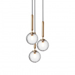 Miira 3 Ljuskrona Brass/Optic Clear Miira 3 Ljuskrona Brass/Optic Clear