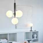 Miira 4 Ljuskrona Rock Grey/Opal White Miira 4 Ljuskrona Rock Grey/Opal White