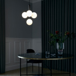 Miira 4 Ljuskrona Rock Grey/Opal White Miira 4 Ljuskrona Rock Grey/Opal White