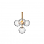 Miira 4 Ljuskrona Brass/Optic Clear Miira 4 Ljuskrona Brass/Optic Clear