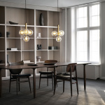 Miira 4 Ljuskrona Brass/Optic Clear Miira 4 Ljuskrona Brass/Optic Clear