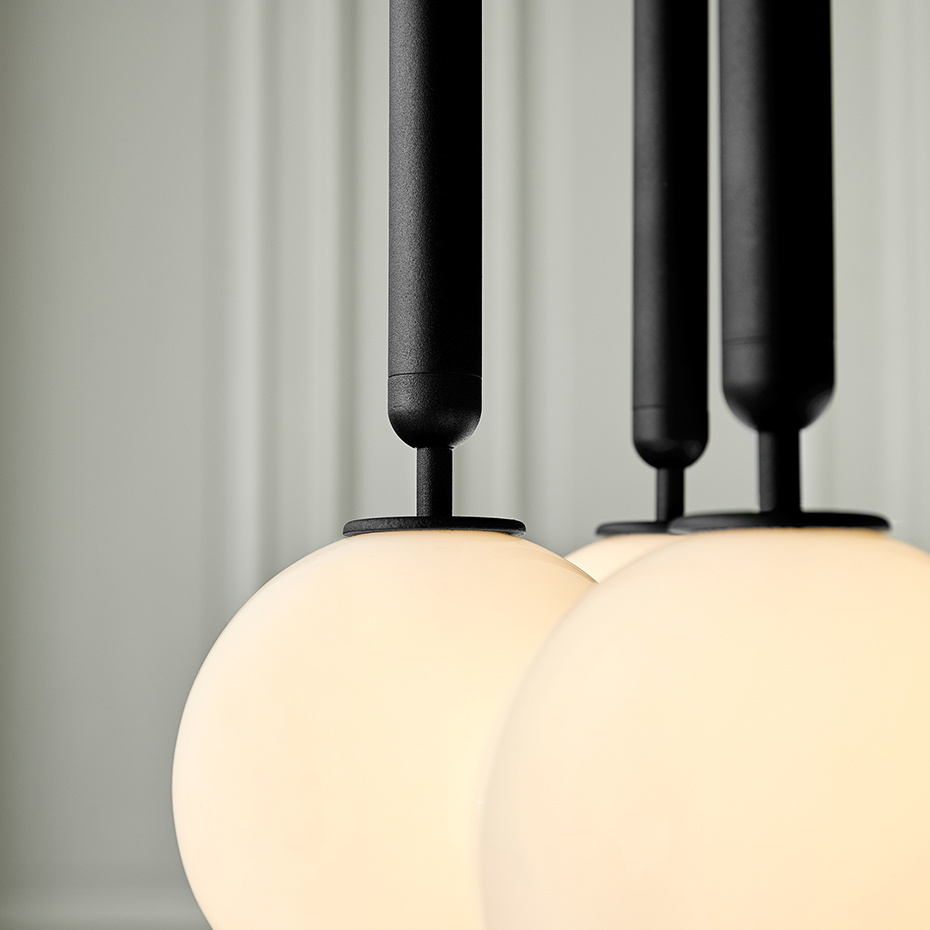 Miira 6 Ljuskrona Rock Grey/Opal White