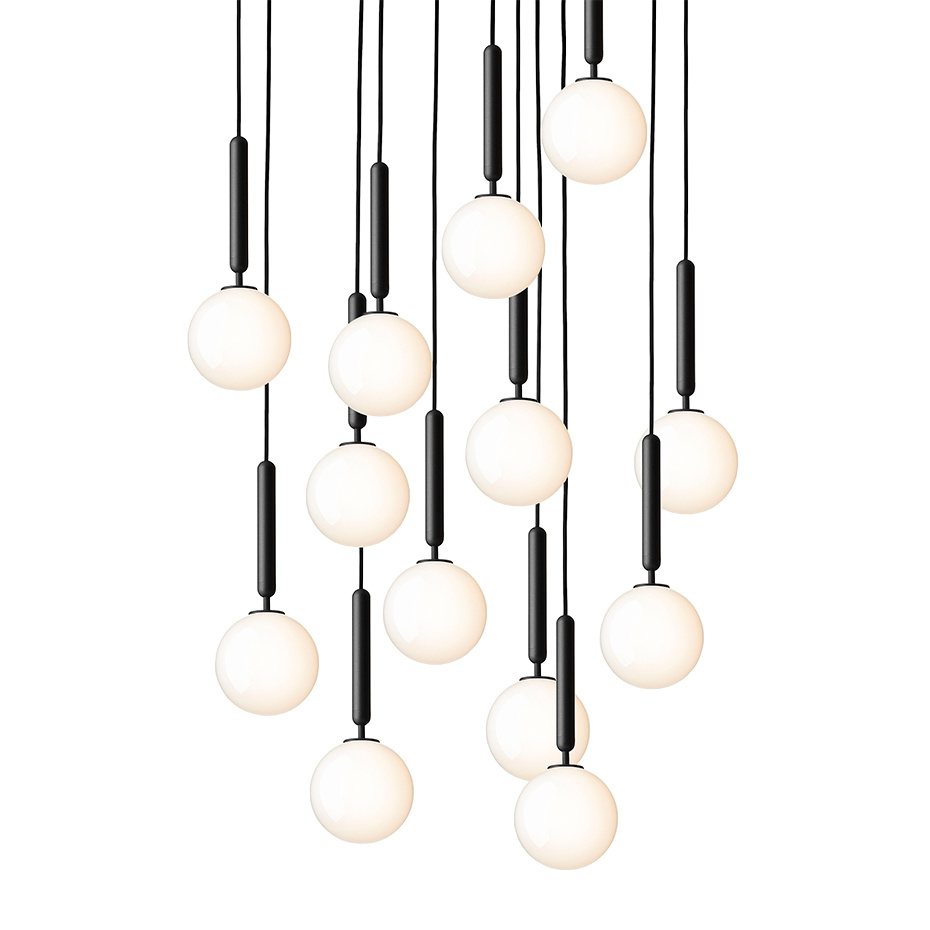 Miira 13 Ljuskrona Rock Grey/Opal White