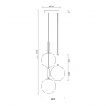 Miira 3 Ljuskrona Large Brass/Optic Clear Miira 3 Ljuskrona Large Brass/Optic Clear