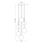Miira 6 Ljuskrona Large Brass/Optic Clear Miira 6 Ljuskrona Large Brass/Optic Clear