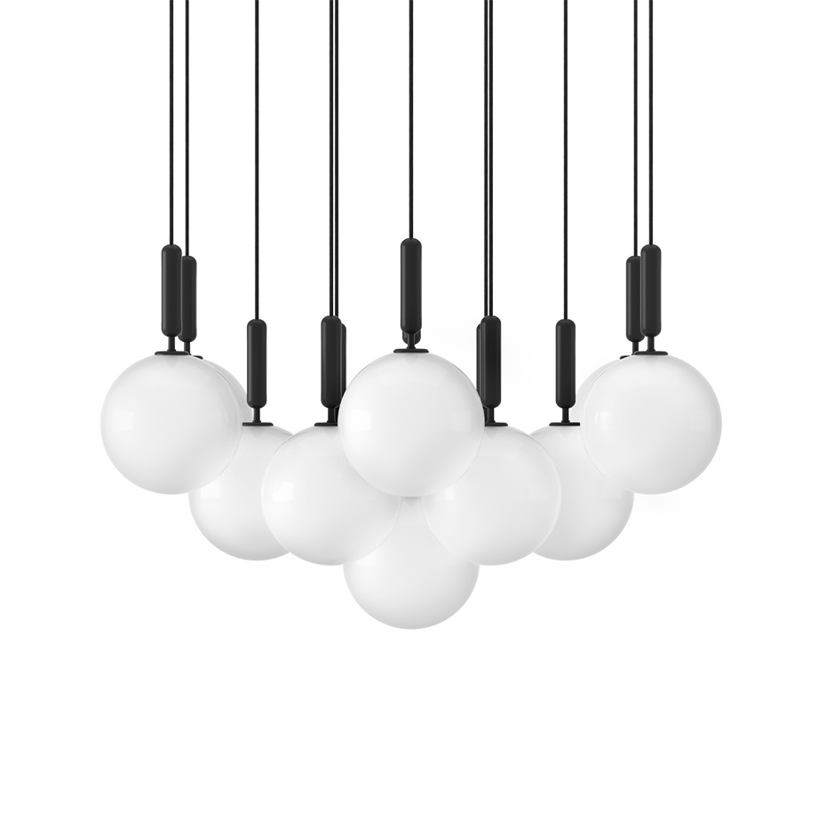 Miira 13 Ljuskrona Large Rock Grey/Opal White