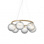 Miira 6 Circular Ljuskrona Brass/Optic Clear Miira 6 Circular Ljuskrona Brass/Optic Clear