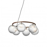 Miira 6 Circular Ljuskrona Dark Bronze/Optic Clear Miira 6 Circular Ljuskrona Dark Bronze/Optic Clear