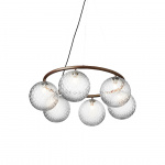 Miira 6 Circular Ljuskrona Dark Bronze/Optic Clear Miira 6 Circular Ljuskrona Dark Bronze/Optic Clear