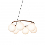 Miira 6 Circular Ljuskrona Dark Bronze/Opal White Miira 6 Circular Ljuskrona Dark Bronze/Opal White