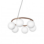 Miira 6 Circular Ljuskrona Dark Bronze/Opal White Miira 6 Circular Ljuskrona Dark Bronze/Opal White