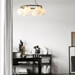 Miira 6 Circular Ljuskrona Dark Bronze/Opal White Miira 6 Circular Ljuskrona Dark Bronze/Opal White