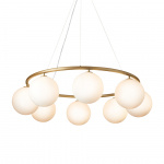 Miira 8 Circular Ljuskrona Brass/Opal White Miira 8 Circular Ljuskrona Brass/Opal White