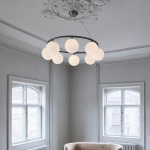 Miira 8 Circular Ljuskrona Rock Grey/Opal White Miira 8 Circular Ljuskrona Rock Grey/Opal White