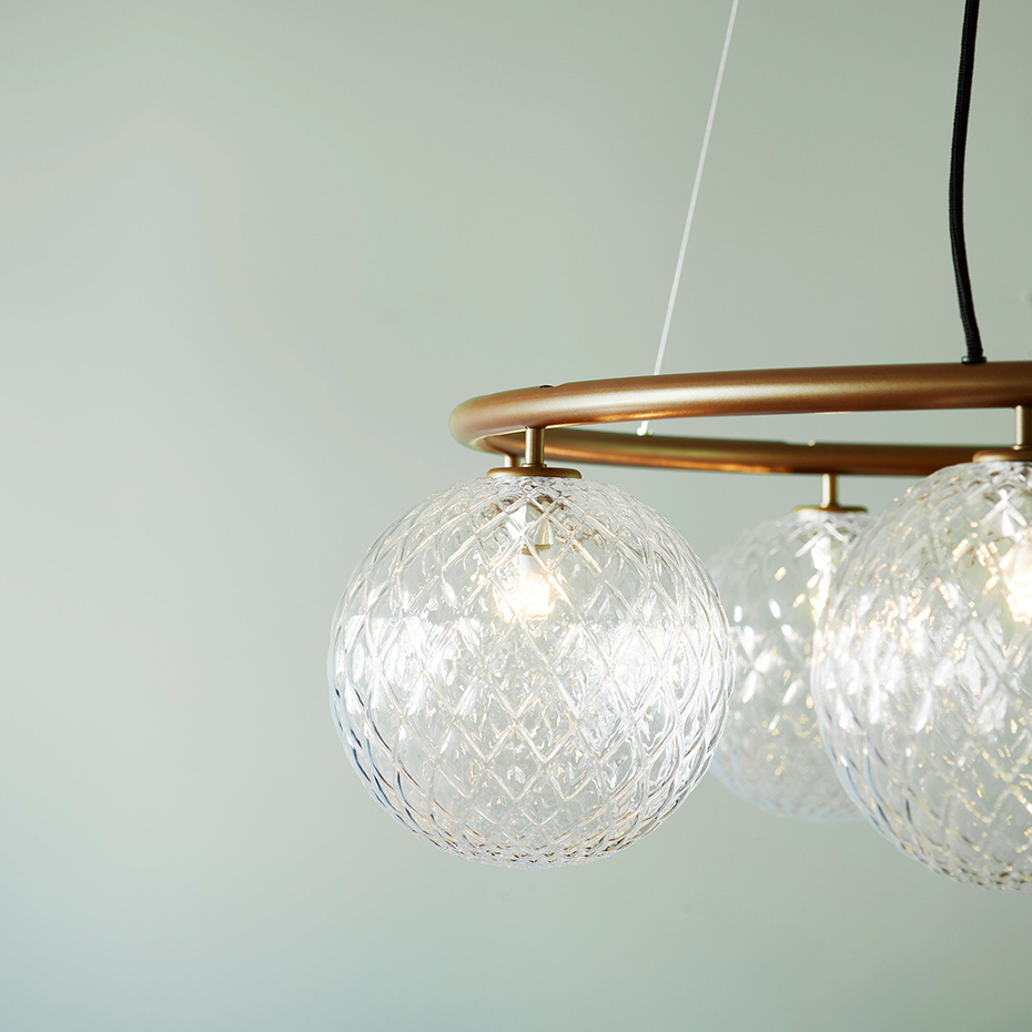 Miira 8 Circular Ljuskrona Dark Bronze/Optic Clear