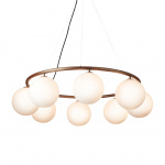 Miira 8 Circular Ljuskrona Dark Bronze/Opal White Miira 8 Circular Ljuskrona Dark Bronze/Opal White