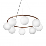 Miira 8 Circular Ljuskrona Dark Bronze/Opal White Miira 8 Circular Ljuskrona Dark Bronze/Opal White