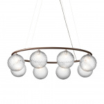 Miira 8 Oval Ljuskrona Dark Bronze/Optic Clear Miira 8 Oval Ljuskrona Dark Bronze/Optic Clear