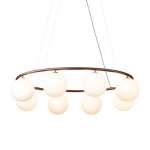 Miira 8 Oval Ljuskrona Dark Bronze/Opal White Miira 8 Oval Ljuskrona Dark Bronze/Opal White