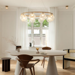 Miira 8 Oval Ljuskrona Brass/Optic Clear Miira 8 Oval Ljuskrona Brass/Optic Clear