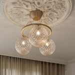 Miira 3 Circular Ljuskrona Brass/Optic Clear Miira 3 Circular Ljuskrona Brass/Optic Clear