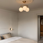 Miira 3 Circular Ljuskrona Brass/Opal White Miira 3 Circular Ljuskrona Brass/Opal White