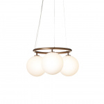 Miira 3 Circular Ljuskrona Dark Bronze/Opal White Miira 3 Circular Ljuskrona Dark Bronze/Opal White